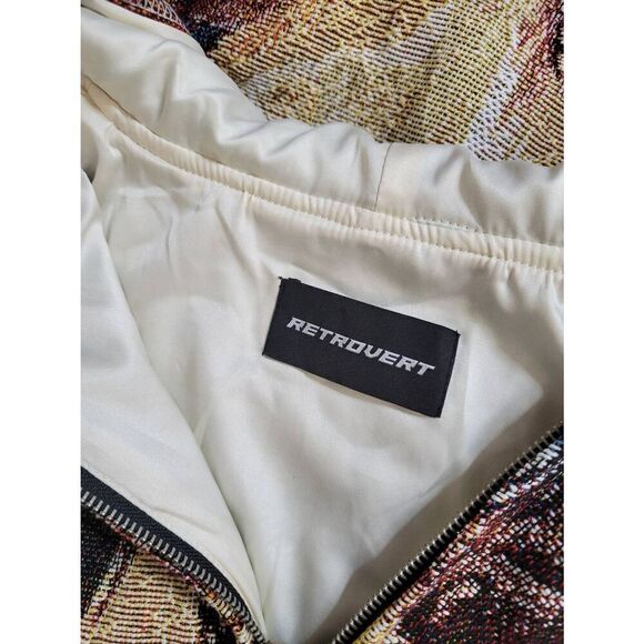 Retrovert horse western stitch zip up hoodie M NWOT - Picture 5 of 7